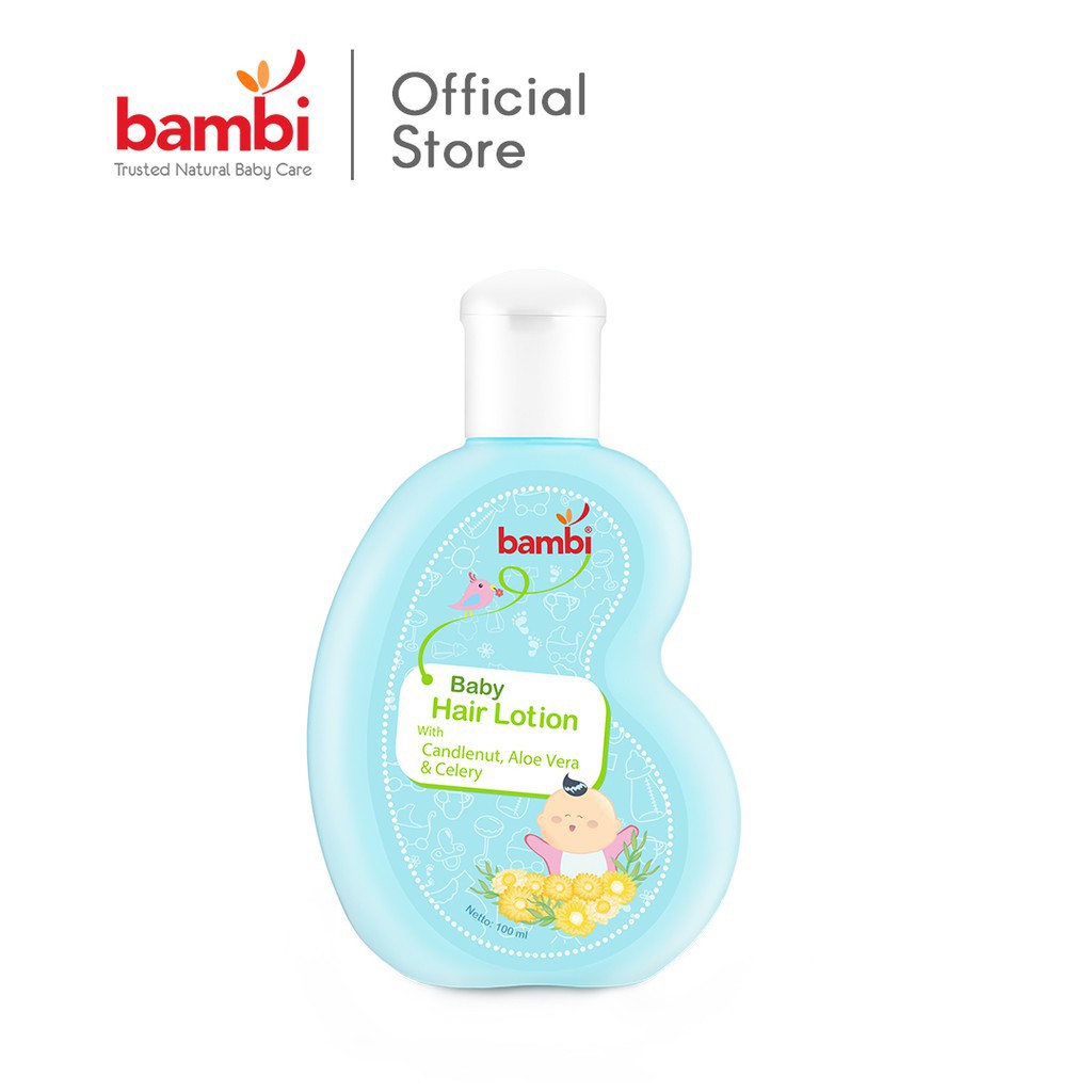 Bambi Baby Hair Lotion With Candlenut, Aloe Vera &amp; Celery