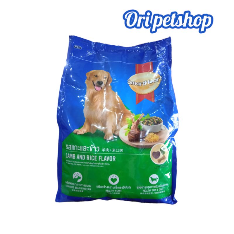 SmartHeart Adult 1,5kg Makanan Anjing Dewasa - Lamb &amp; Rice Flavour