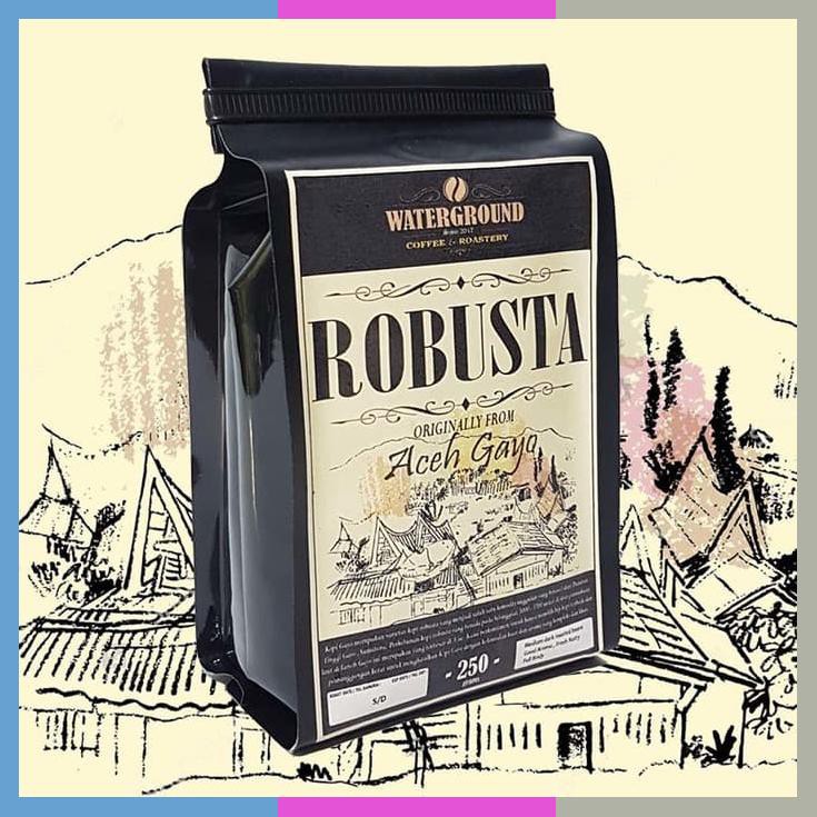 

Kopi Robusta Aceh Gayo 250 Grams Biji/Bubuk Coffee Beans / Grounds