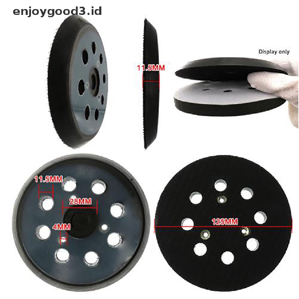 Disk Amplas Hook Loop 8 Lubang 125mm Untuk Makita Acak Orbit Sander