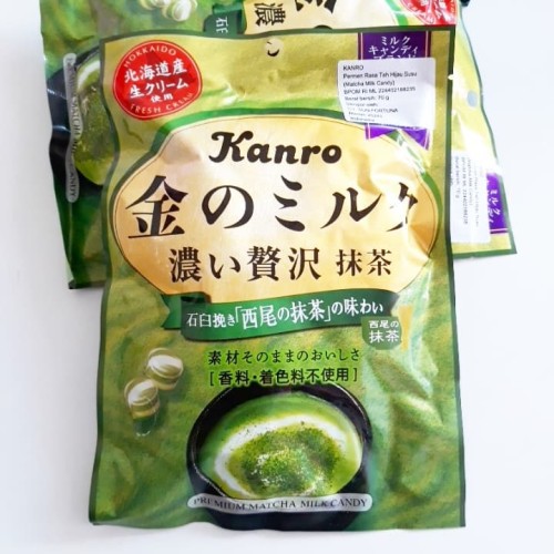 

Kanro Premium Matcha Milk Candy / Permen Jepang Rasa Green Tea 70 gr