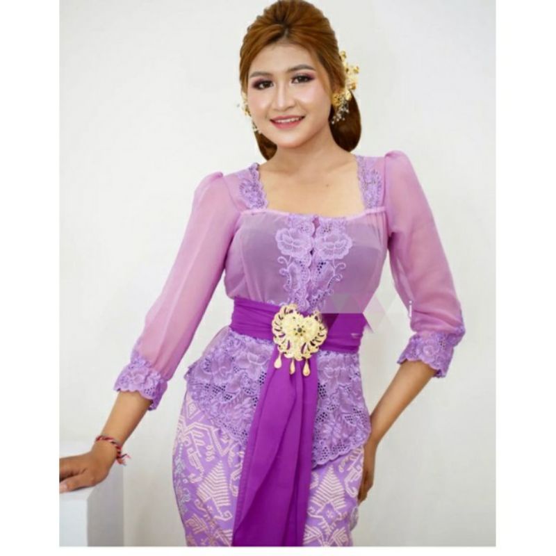 kebaya bordir sabrina kerut