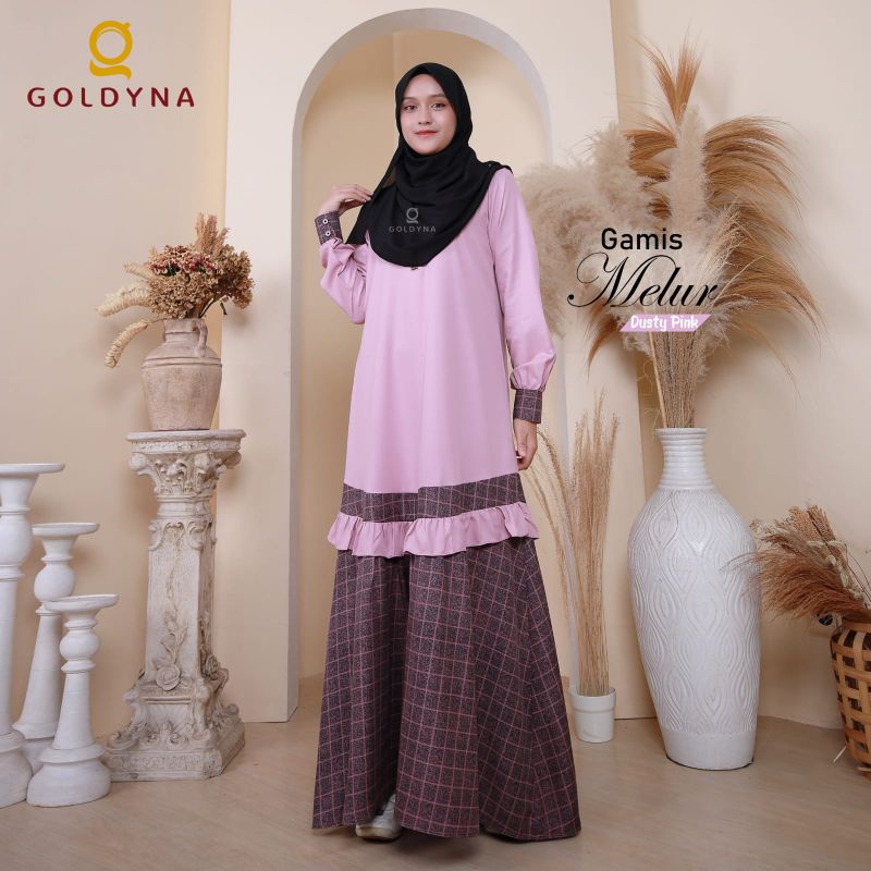 GAMIS MELUR BY GOLDYNA | GAMIS CANTIK | GAMIS TERBARU | GAMIS MODERN | GAMIS MUSLIMAH
