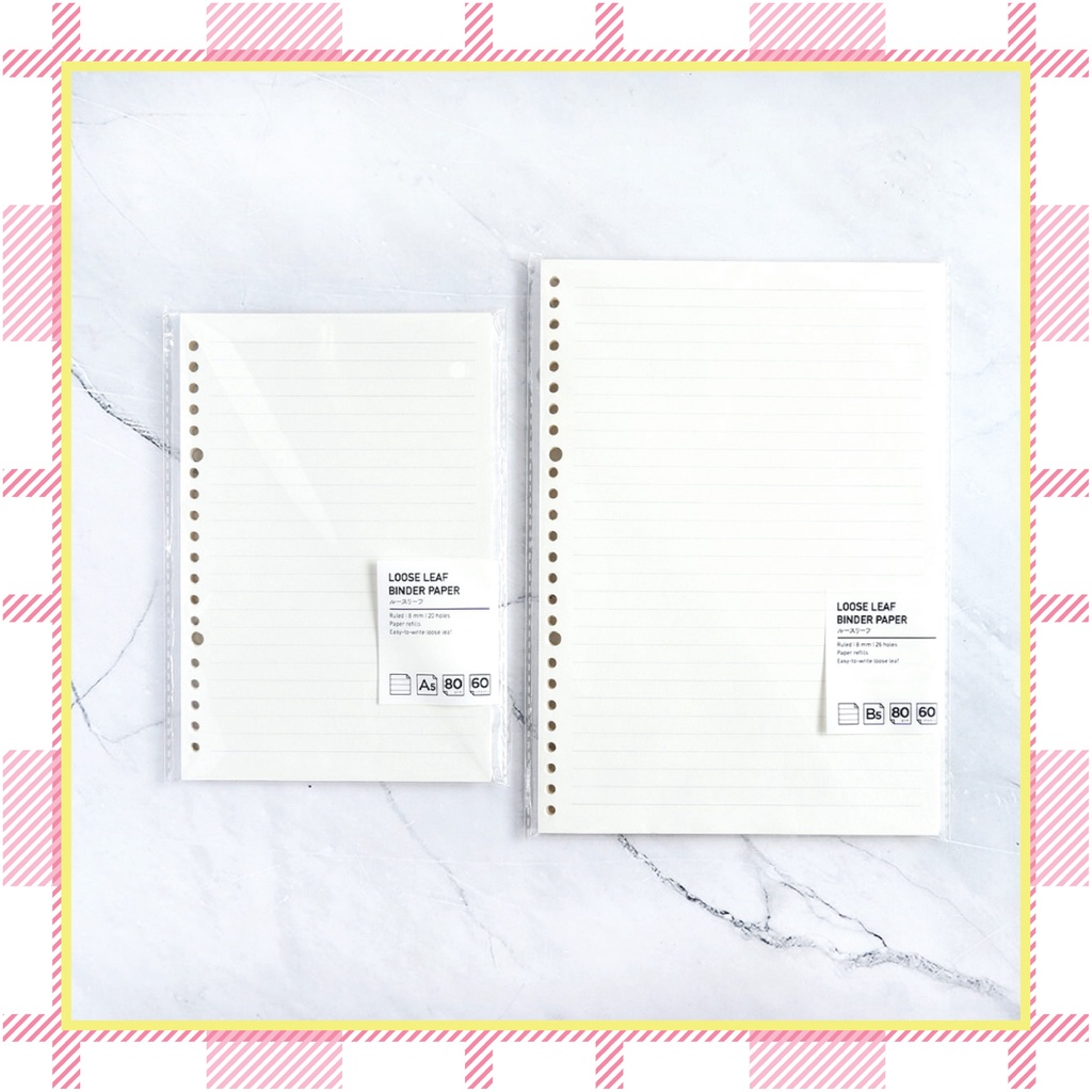 

Loose Leaf A5 / B5 by Panmomo / Kertas Binder A5 / B5 - A5