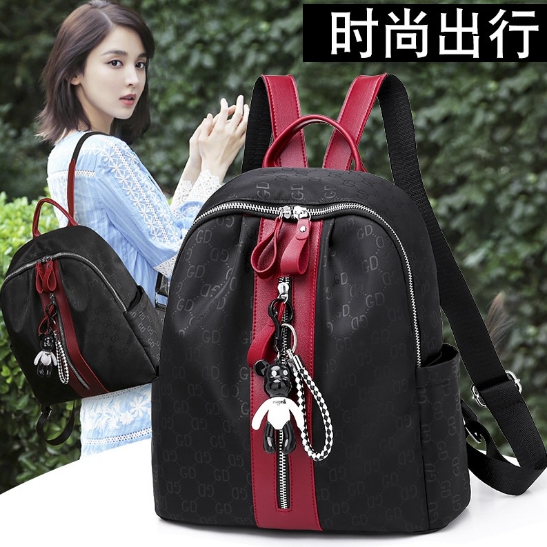 BJ57304 - BLACK/BLACKGD/RED/REDGD TAS RANSEL TAS WANITA FASHION IMPORT MODIS ELEGAN TERMURAH TERLARIS TERBARU BAGSTORE JAKARTA TAS BATAM GT1224 CR7304 VC87300 BQ1853 LT1203 KPC8083 KPC8501 B3363