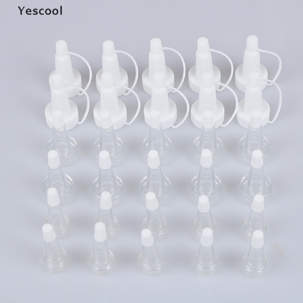 Yescool 10Pcs Tutup Botol Serum BB Cream Bahan Silikon Transparan