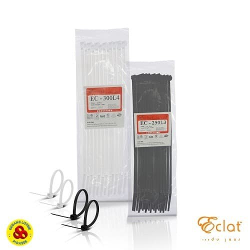 Eclat Cable Ties 25 CM L4 Putih Pengikat Kabel Tis 25cm L4.8mm