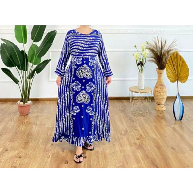 DASTER LONGDRESH / DASTER JUMBO / DASTER MUSLIM KENCANA UNGU / DASTER KENCANA UNGU LENGAN PANJANG