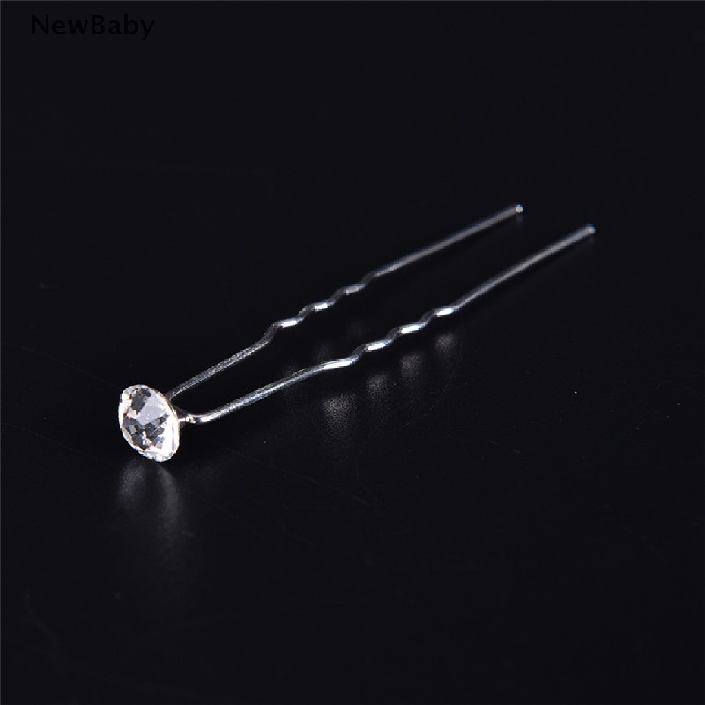 NewBaby 20PCS Clear Crystal Rhinestone Diamante Wedding Bridal Prom Hair Pins Hairpin ID