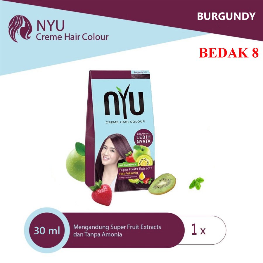 NYU Creme Hair Color/ Cat Rambut/ Semir Rambut Nyu