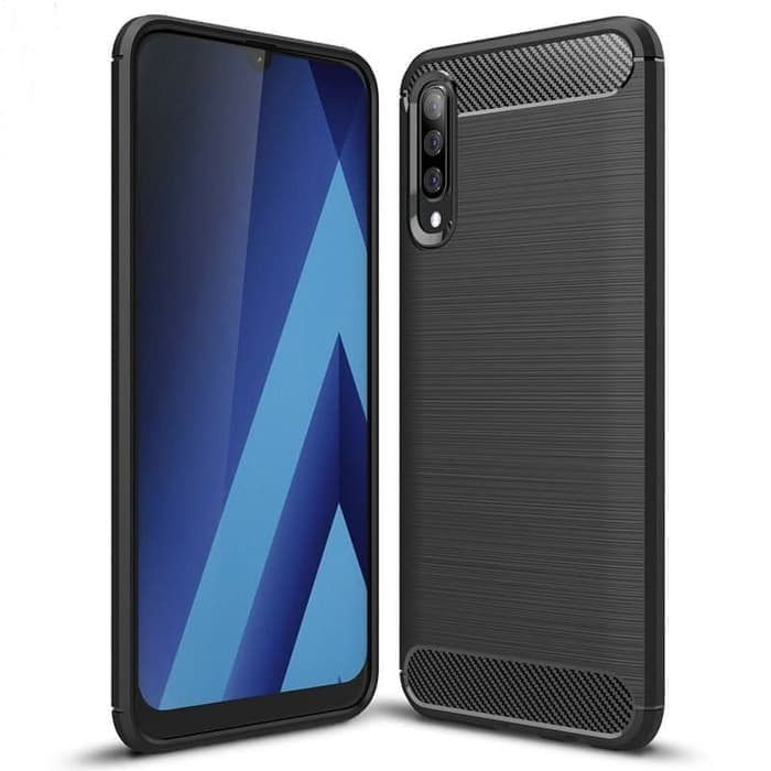 Silicon Case SAMSUNG A70 A70S Softcase iPAKY Carbon Casing Cover