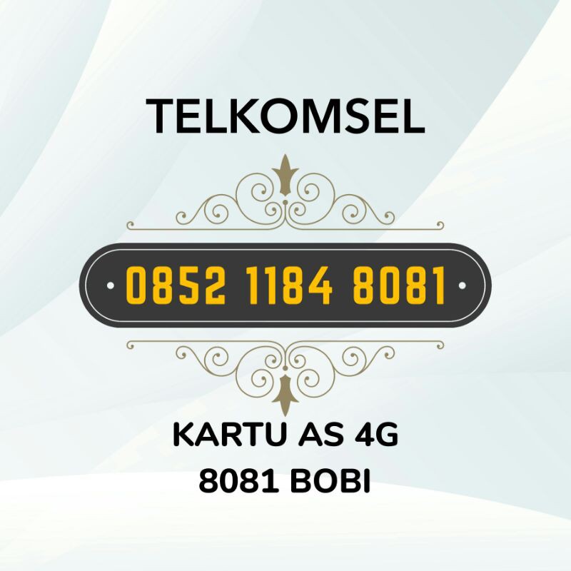 KARTU SAKTI Nomor Cantik Kartu As 8081 BOBI
