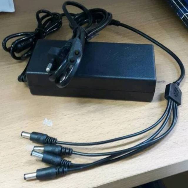 ADAPTOR 12V 5A MURNI/ BISA BUAT 4 UNIT CAMERA DENGAN KABEL CUMI