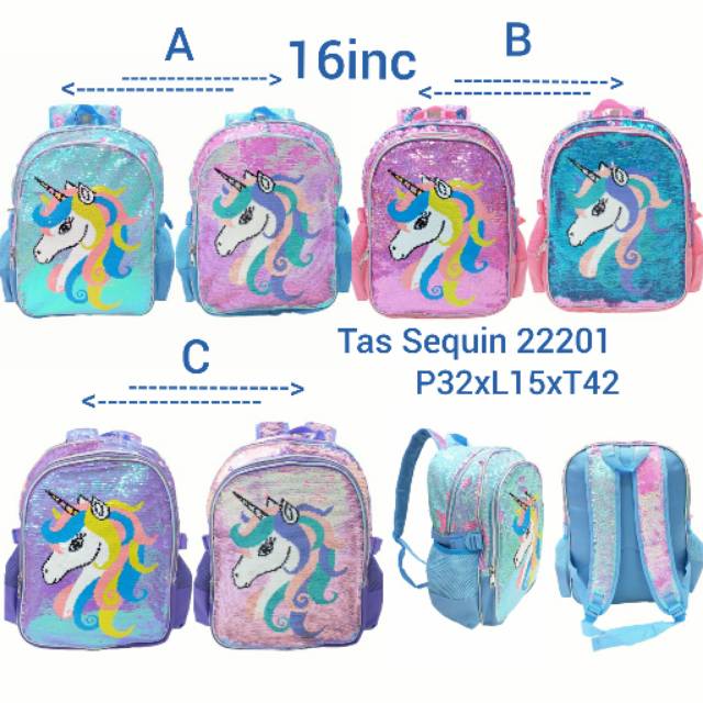 Tas Ransel Sequin Unicorn Berubah Warna Tas Ransel Sekolah Tas Sequin Tas Unicorn Tas Import