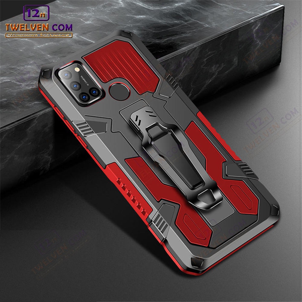 Case Shockproof Realme C17 Armor Hardcase Stand Clip