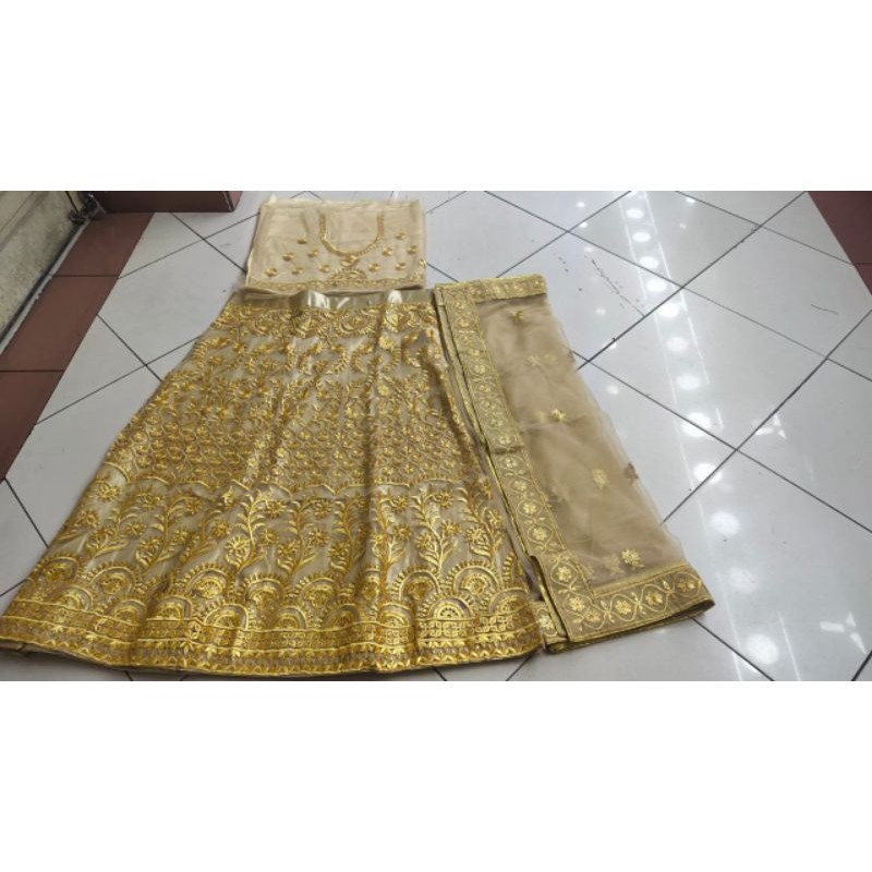 Lehenga India mewah full bordirr/Accoris Inda/baju India/perangkapan manten ala india