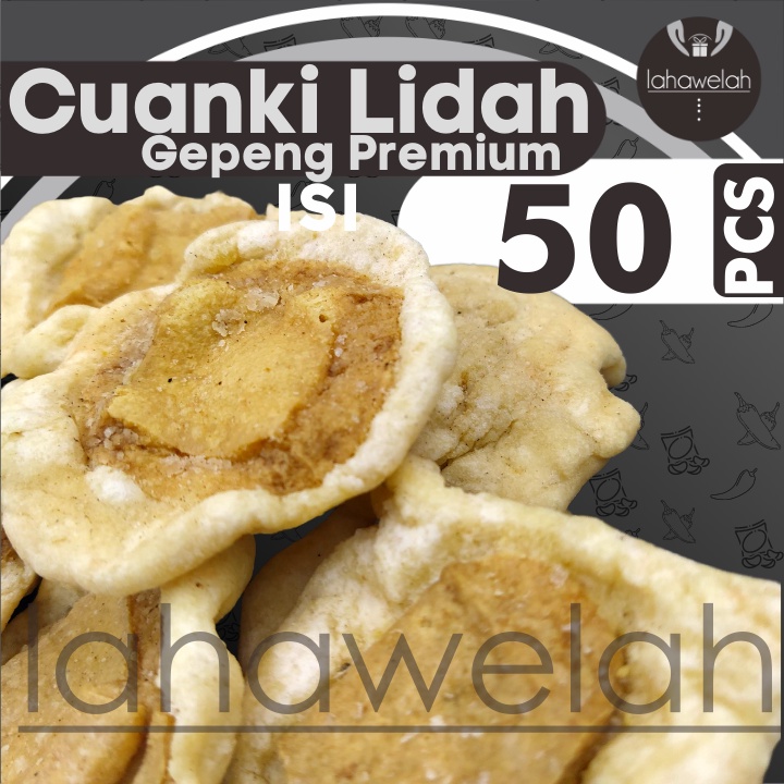 Jual Cuanki Lidah Gepeng Geprek 50pcs Premium Pelengkap Baso Aci Seblak