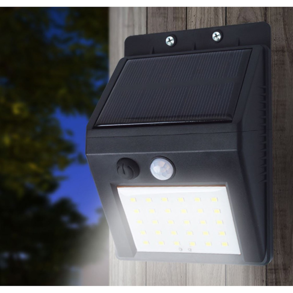 Lampu Taman Solar Powered Led Wall Light / Lampu matahari Sensor Gerak-yoyosoo