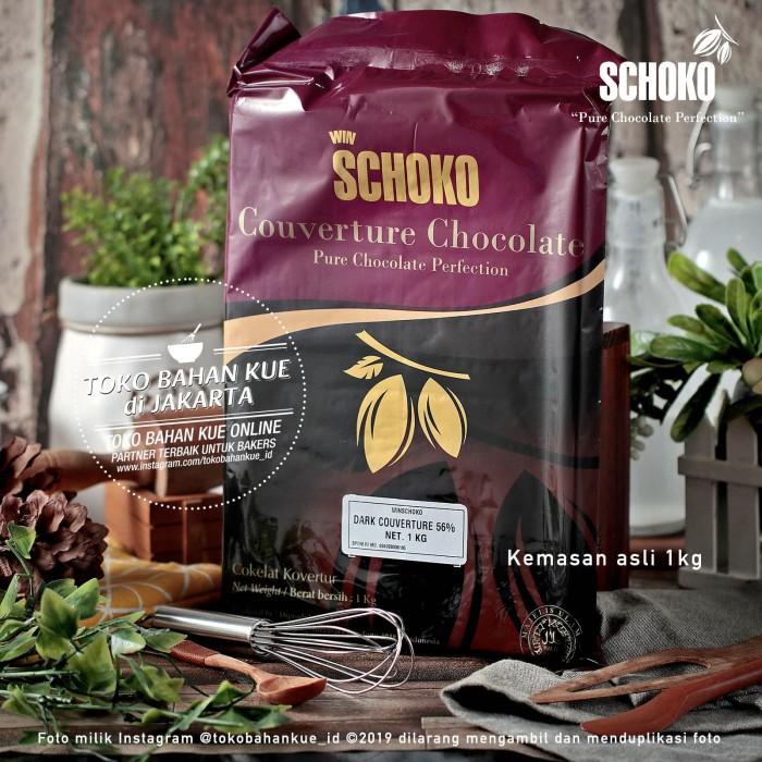 

Schoko Couverture Dark 56% 1Kg Chocolate Cokelat Baking Coklat Cocoa