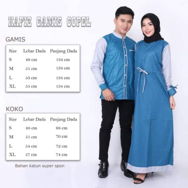 BAJU COUPLE MUSLIM - GAMIS WANITA MUSLIMAH - BAJU PASANGAN MUSLIM MUSLIMAH