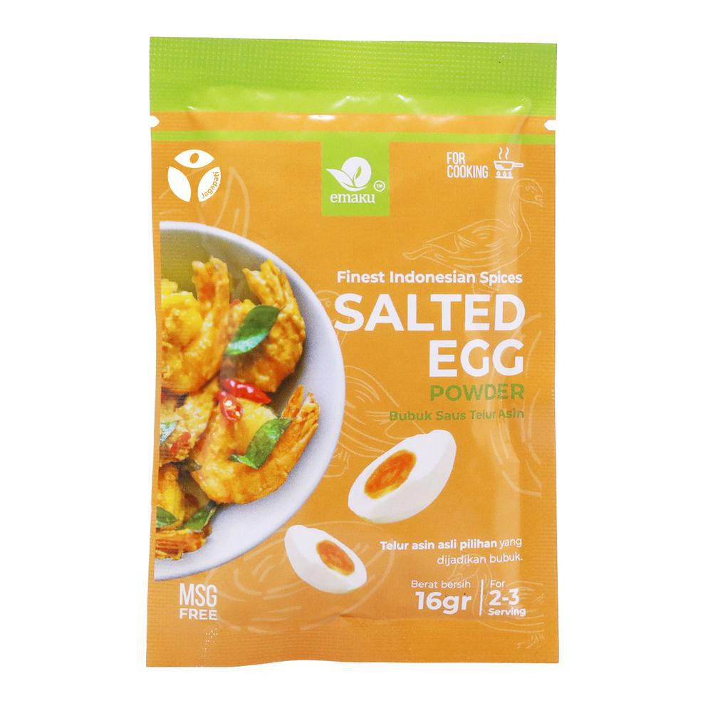 

New Produk Emaku - Salted Egg Powder (Sachet) - Bumbu Telur Asin - Bumbu Masak