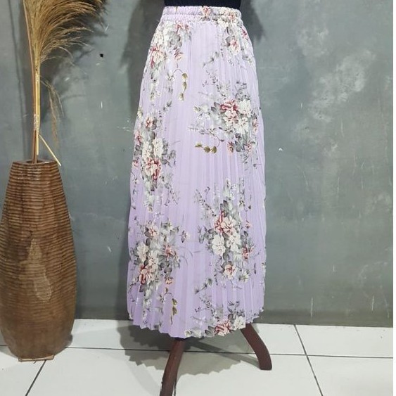 ROK PLISKET IMPORT BUNGA bisa COD (Bayar di tempat)