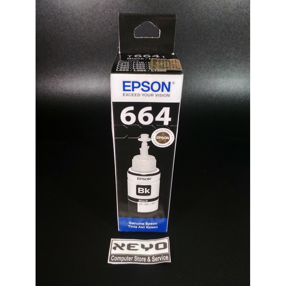 Epson T6641 Tinta Botol Epson L Series - Black Original