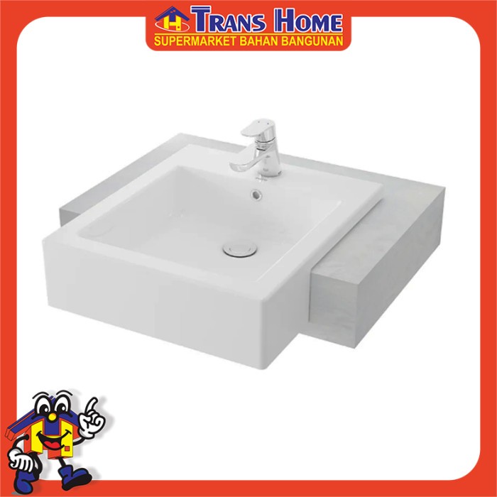 Wastafel Washtafel Cuci Tangan TOTO 1 Tap Hole LW 642CJ (TOTO)