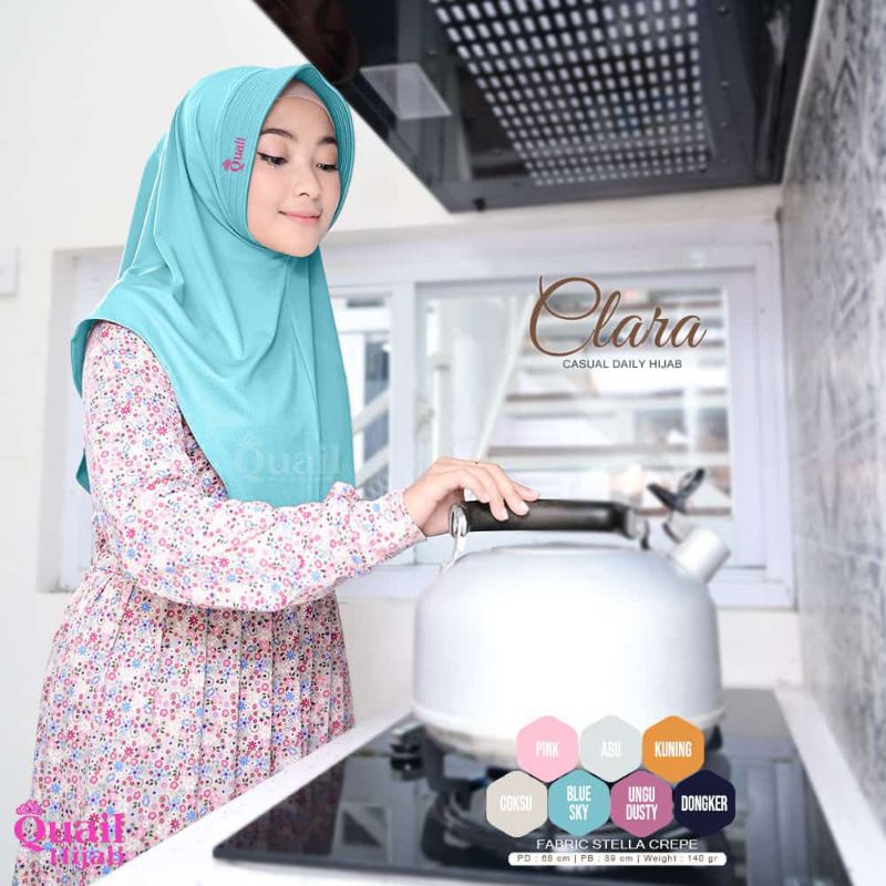 Jilbab Instan Harian Quail model Clara
