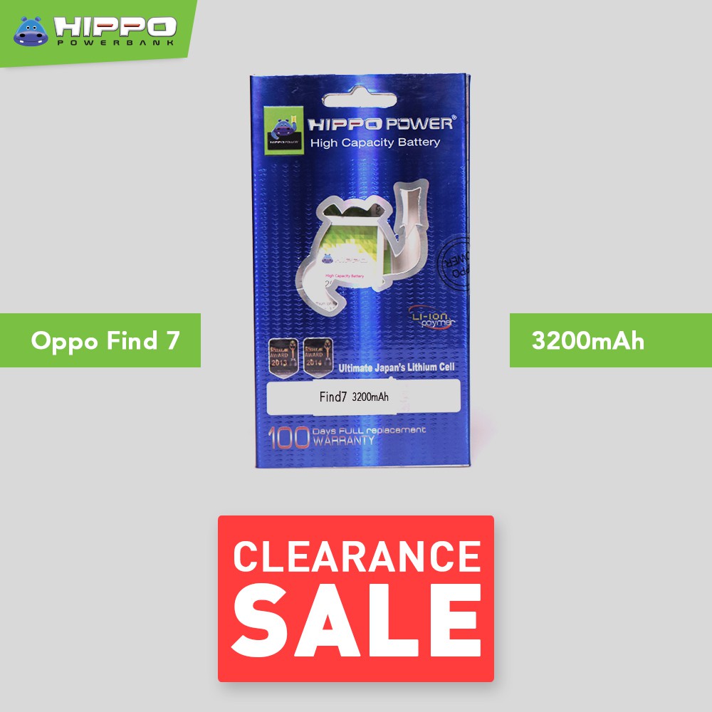 Baterai Hippo Oppo 5 BLP563 7 BLP569 R1 BLP565 Garansi Resmi