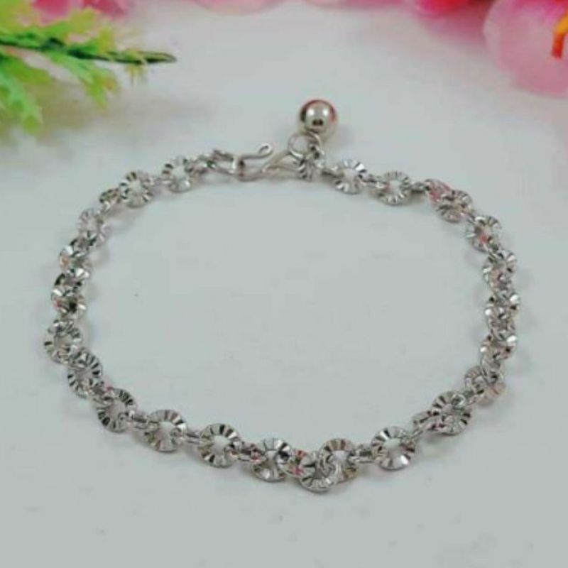 GELANG TITANIUM ANTI KARAT MODEL NURI MOTIF