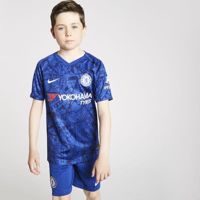 Jersey Baju Kaos Kostum Bola Anak Kid Chelsea Home 2019/2020 - Size 20