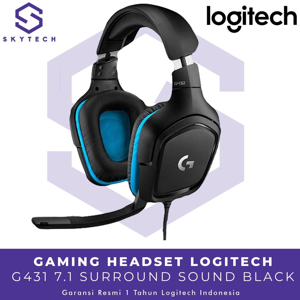 HEADSET GAMING LOGITECH G431 ORIGINAL GARANSI RESMI