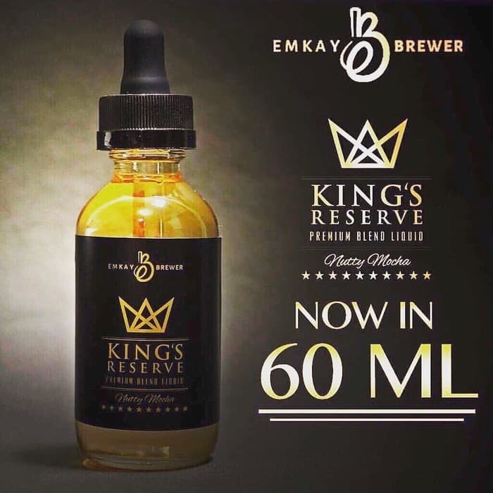 Liquid Kings Reserve 60ML by Emkay Brewery - Nutty Mocha - 100% Authentic - King Reserve