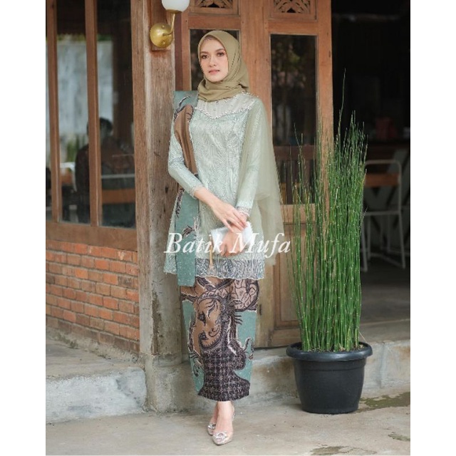 Couple VEKA Sage Green kebaya couple KEBAYA MODERN Kebaya wisuda terbaru kebaya tunangan lamaran