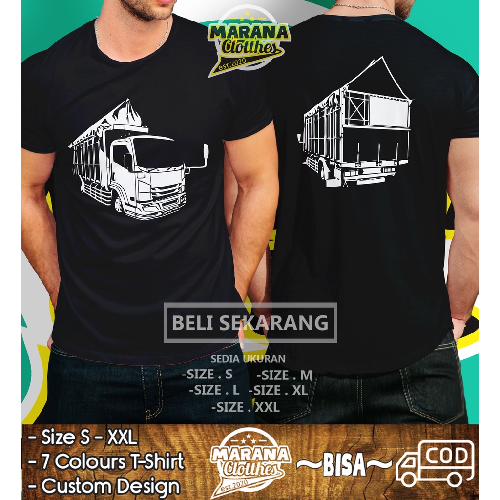 Kaos Mobil Canter Mania Truk Siluet DB Baju Otomotif