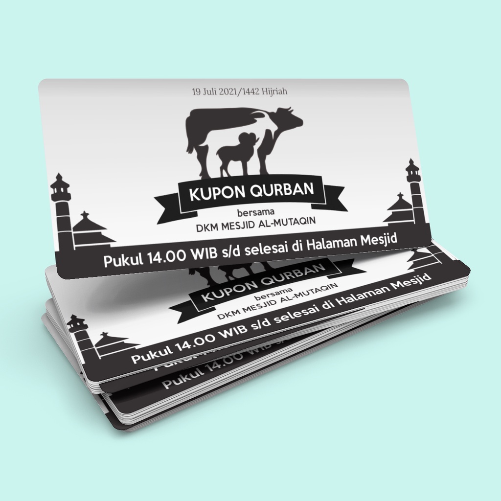 

Cetak Kupon Pengambilan Hewan Qurban MURAH (CUSTOM DESIGN)