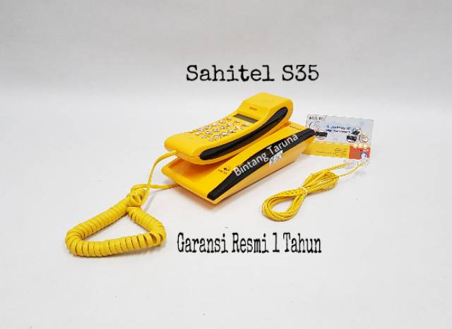 Telepon Kabel Sahitel S35 Cable Phone Sahitel S-35 (Kuning)