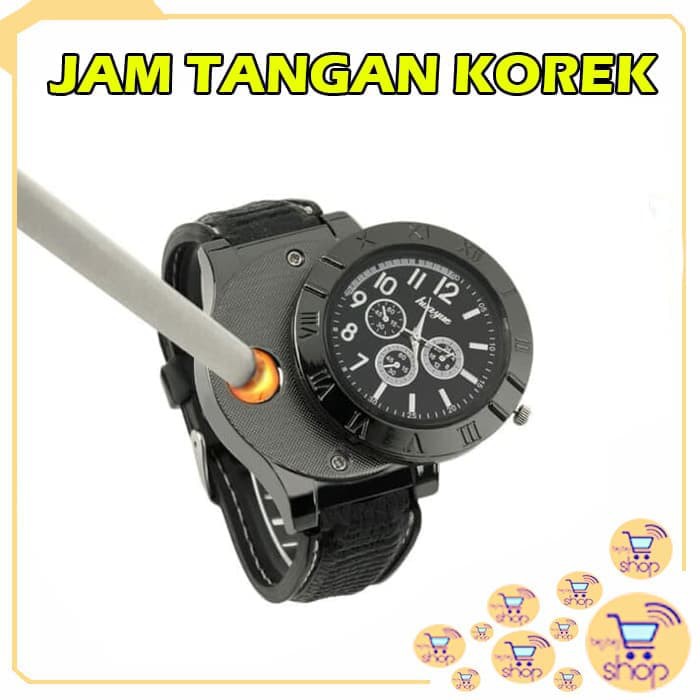[FREE BOX HITAM] JAM TANGAN KOREK API / JAM KOREK USB