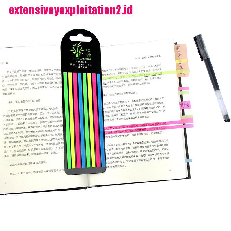 &lt; E2id &amp; &gt; 160pcs Sticky Note Transparan Untuk Penanda Buku