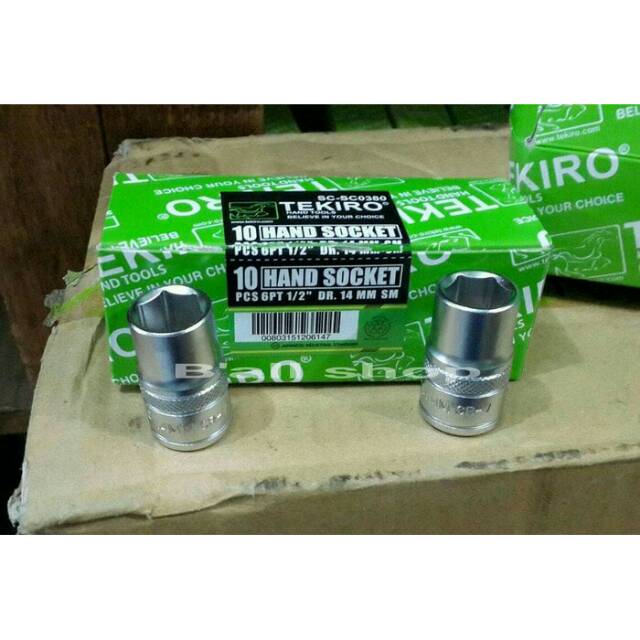 Mata Sock DR 1/2&quot; 14 mm 6pt, 12pt Tekiro (Harga Per Pcs)