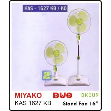 MIYAKO Desk Fan &amp; Stand Fan KAS-1627 KB Kipas Angin Meja Lantai miyako