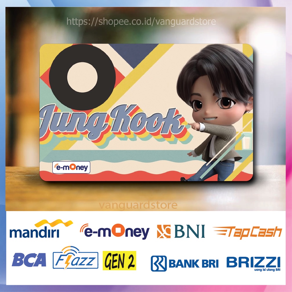 KARTU E MONEY E TOLL KOREA BTS KPOP JUNGKOOK EMONEY MANDIRI FLAZZ BCA BNI TAPCASH BRIZZI BRI - 1 SISI