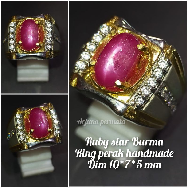 CINCIN BATU PERMATA RUBY BURMA ASLI NATURAL 03