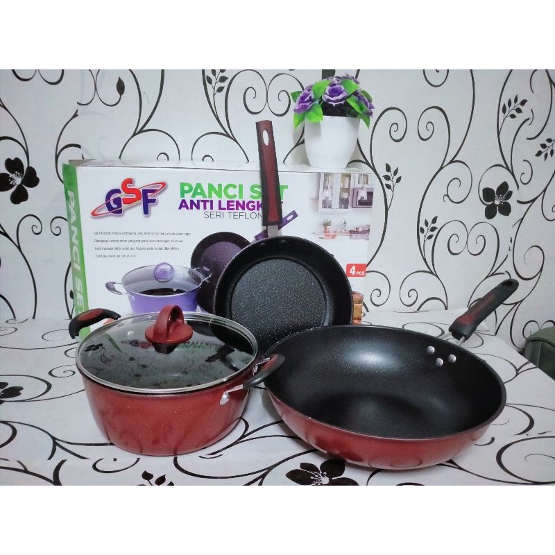 panci teflon set anti lengket gsf