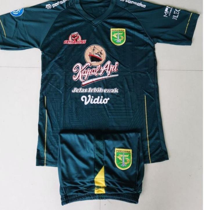 Model Baru Setelan Jersey Persebaya Home BRI Liga 1 Indonesia 2021 2022 Baju Kaos Persebaya Hijau