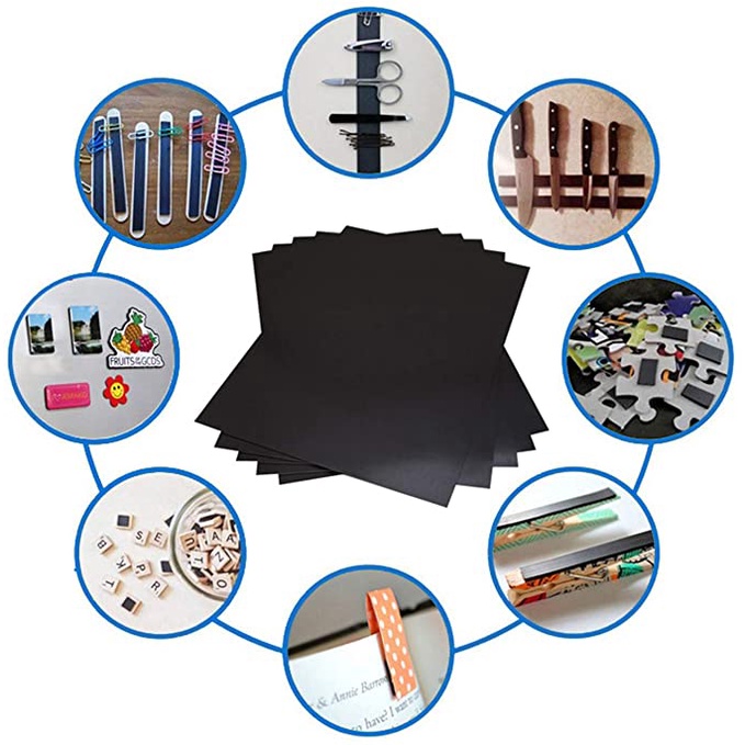 Karet Magnet Lembaran ukuran F4 ukuran 0,5mm 1mm 1,5mm 2mm 3mm