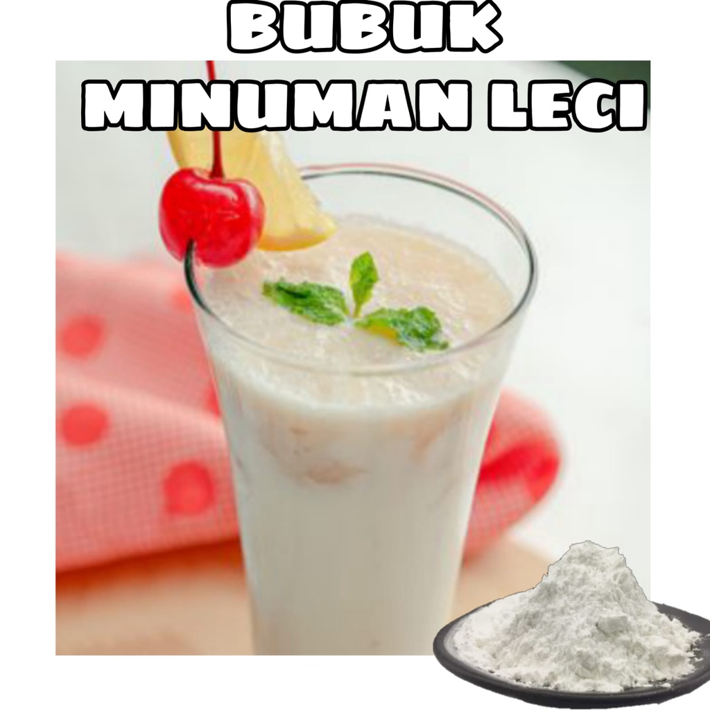 

Bubuk Minuman Leci Segar 100 gram jual minuman segar praktis instan rasa leci lechy