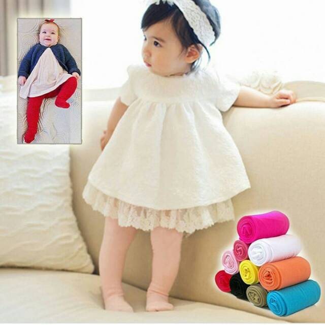Stocking bayi polos stocking balita polos stocking anak polos