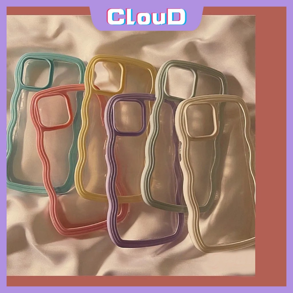 Soft Case Transparan Warna Macaron Untuk IPhone 11 13 12 Pro Max 7 8 Plus X XR XS Max 6 6s 14 Plus SE 2020